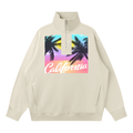 Quarter-Zip Drop Shoulder Sweatshirt