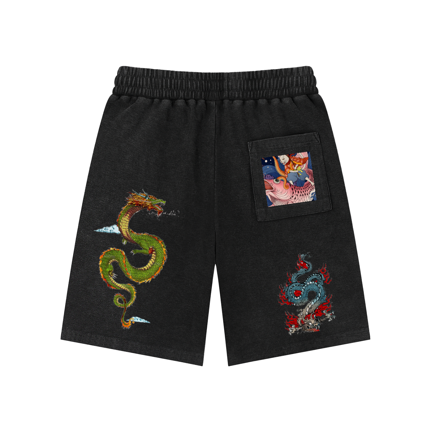 Mineral Wash Waffle Knit Shorts
